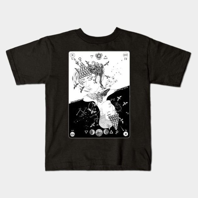 playing card Kids T-Shirt by ruta13art